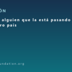 Querer a alguien que la está pasando mal — desde otro país