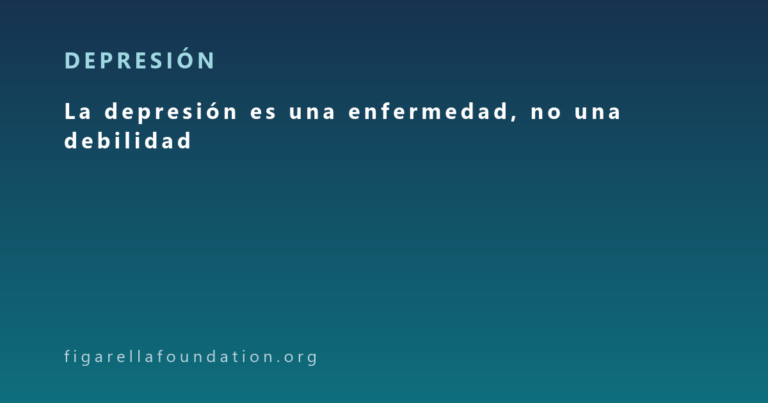 La depresión es una enfermedad, no una debilidad